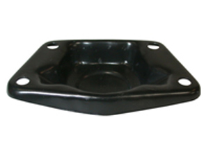 Cubre barra de torsión sin agujero, negro. Porsche 356 - 113511225, 511201001, 64433315102, 64433715102, 8152250206 - 8152250206