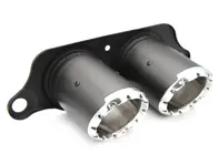 DesignTek Auspuff-Endrohr aus Kohlefaser mit Aluminium-Ende für Porsche 991 GT3 - 99111125391, 99111125392, 99111125393