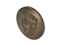 Wheel Cap Platinum-Metallic with embossed Porsche Crest - 477601051G, 477601051D