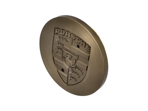 Tapacubos Platinum-Metallic con escudo Porsche grabado - 477601051G, 477601051D