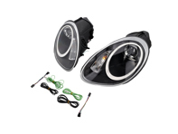 Phare projecteur XENON + AURORA LIGHT. Porsche 987 05-08, verre noir, conduite à gauche. - 987631012