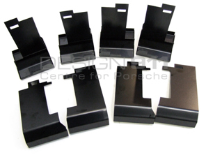 发动机锡器挡板套件 8 件。保时捷 930 3.3L 涡轮增压 - 93010602301, 93010622201, 93010622101