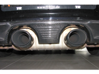 Achterdiffusor uitlaatpijp rondom koolstofvezel. Porsche 991.2 - 991505651040K1 - ZPR606