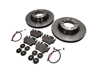 HINTERE Bremsbeläge und Bremsscheibenpaket. Porsche 996 C4S / 996 Turbo - 99635240X02BRE, 99635240X02, 99635294904BRE, 99635294904, 99635208602, 99635208600, 99661236501