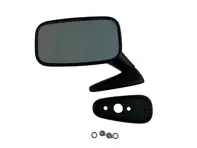 Door mirror rectangle Black. SMALL. Porsche 911 1970-73 - 91173101300, 91173101306, 91173101406, 91173101308, 91173101408 - MRS11.1.101 Black, MRS11.1.100 Black