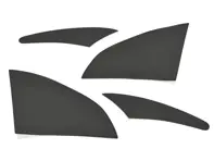 碎石保护膜 4 件套，黑色。保时捷 964 Turbo 宽体漆面保护膜