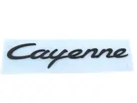 CAYENNE Rear Badge, Black. Porsche 958 Cayenne - 95855967502