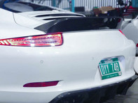 Kit coda d'anatra e diffusore posteriore in carbonio. Porsche 991.1