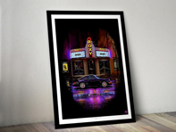 Affiche Bad Boys Porsche 911 964 Turbo dans un cadre noir