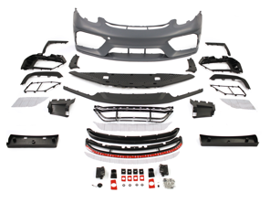 Front bumper kit without headlight washer. Porsche 718 Cayman GT4 / 718 Boxster Spyder - 982898041J