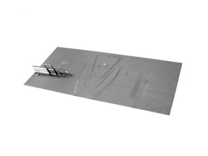 Sección del suelo de la batería con soporte. Porsche 356B T6 / 356C - 64450103706 - PP102, P102