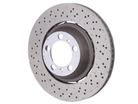 Bremsscheibe hinten, leicht, gebohrt-gerillt, 380x30mm. Porsche 991 GT3 - 99135240780, 99135240880 - PRL41587, PRR41687