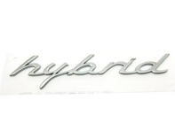 HYBRID - Chrom-Heckplakette für Porsche 958 Cayenne MKIII - 95855967510, 958559675100C1