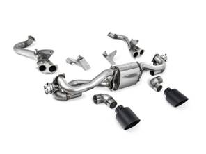 Système d'échappement sport Milltek avec by-pass GPF/OPF, sorties GT-115 Cerakote Black. Porsche 718 Boxster / Cayman 2020>> - 982251053E, 982251053K, 982251053F, 982251053H, 982251053D, 982251053G, 982254351B, 982254351L, 982254351AA, 982254351P, 982254351R, 982254350B, 982254350L, 982254350AA, 982254350P, 982254350R - SSXPO185