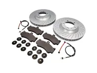 FRONT Brake Pads and Brake Disc Package. Porsche 997 GT3 - 99735140990, 99735141090