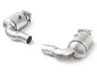 Akrapovic verbindingspijp set w cat (SS) voor Porsche 991.2 Turbo / Turbo S 2018>> - 99711300930, 997113009AX, 99711301030, 997113010AX