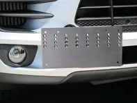 Rennline Tow hook receiver - billet license plate mount. Porsche Macan - E1070.166 EURO, E1070.166 USA