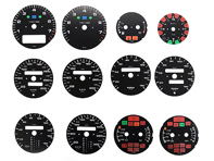 Instrument face kit. Porsche 964 / 965 3.3L / 993 C2 / C4 / RS - 96464120006, 96464120005, 96464120004, 96464120003, 96464120002, 96464120001, 96464120007, 96464120008, 96464120009, 96464120010