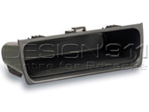 Shelf for front center console in satin black. Porsche 986 Boxster / 996 - 9965522430101C