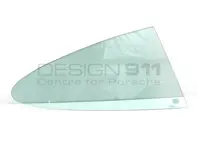Rear 1/4 window glass, Green Tint. Porsche 911 68-77 Coupe - 91154310202, 91154310207, 91154310102
