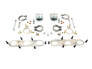 完整排气管配件套件。保时捷 (911) 996 C2 /C4 / C4S - 9990750710A, 99611110755, 99611111350, 99908405202, 90007428702, 99951108700, 90037803301, 90037802209, 90003110501, 90037818809, 90037818709, 99711152000