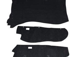 Kofferbak tapijt set. Porsche 911 73-76 / 911 Turbo 75-76 - 91155104502, 1689500310, 91155104900, 91155105000 - 1689500310