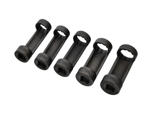 5-delige set moersleutels voor veerpootmoeren. - P7031