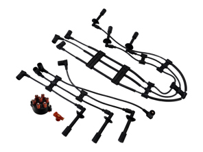 Zündsatz HT Kabel, Rotor, Verteilerkappe Porsche 911 3.2L 1985-89 - 91160201103, 91160201203, 91160201120, 93060290202, 93060291900
