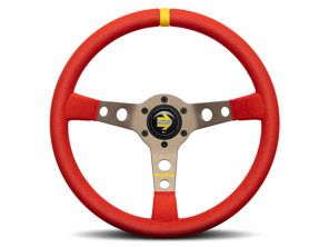 Momo MOD.07 Red edition steering wheel - Italian red microfibre