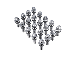 镀铬车轮螺栓 适用于保时捷 Boxster 986/996/997（20 个装） - WHT004676A, WHT006978, 99636120302, 99636120300, 99636120301, 99736120301, 3608100007