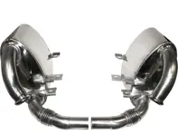 Terminale di scarico con tubo interno/esterno da 60 mm, sportivo con approvazione TÜV/CEE Porsche 996 Carrera - 1620601010, 96300S, 96.300S, 99622096300SGT3, 705331061, 99611112155, 99611112170, 99611112156, 99611113154, 99611113156, 99611112256, 99611112270, 99611112257, 99611113254, 99611113276, 99611113157, 99611113177, 99611113168, 99611113166, 99611113174, 99611113266, 99611113274 - 1620601010