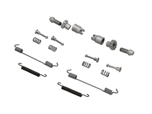 Kit de muelles para zapatas de freno de mano Porsche 9YA Cayenne - 99335207100, 298609723, 99735272101, 298609717, 97035272300, 298609715, PAB60958300, 958609279