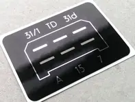 CDI Ignition Module Box decal. Porsche 911 SC / CARRERA (1978 – 1989) - 91160270255