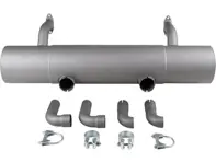 Exhaust muffler / silencer rear box. Porsche 356 B / C - 1620610300, PO-92106, PO92106, 61611101005, 61611122103, 61611122303