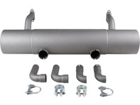 Uitlaatdemper / demper achterbak. Porsche 356 B/C - 1620610300, PO-92106, PO92106, 61611101005, 61611122103, 61611122303