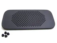 Loudspeaker leatherette lid cover, in Black. Porsche 911 70-74 - 91155204800709, 91155204803709