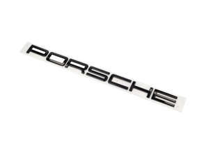 Inscriptions/Lettering Rear Lid Badge 'Porsche', High Gloss Black. Porsche 981 Boxster / Cayman 2015-16 - 99155923591