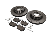 REAR Brake Pads and Brake Disc Package. Porsche 997 C2S /C4S - 99735193906, 95535296000, 99635240502, 99635240602, 99635240X02BRE, 99635240X02, 99735193907BRE, 99735193907, 99761267602, 90026904701, 99906705009