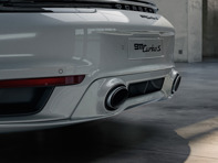 Sorties d'échappement sport ovales en argent du système d'échappement sport. Porsche 992 Turbo / Turbo S - 992044232