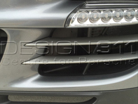 Seitenleistensatz Frontstoßstange (2-teilig). Porsche 997.2 Turbo - 997505763509B1, 997505764509B1