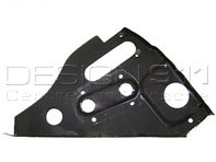Supporto pedaliera, SINISTRO. Porsche 356 1950-65 - 64460104705, 64460104806, 64450104806, PP147L, PP147R, P147L, P147R