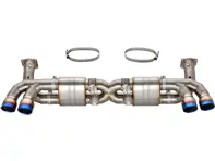 Titan-Auspuff VALVETRONIC-System mit Titanspitzen für Porsche 991.1 Turbo - DesignTek - 3606009120, 55-PS124-T, 99111173170, 99111173171