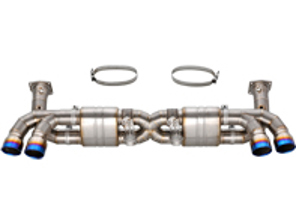 Titanium uitlaat VALVETRONIC systeem met titanium tips voor Porsche 991.1 Turbo - DesignTek - 3606009120, 55-PS124-T, 99111173170, 99111173171