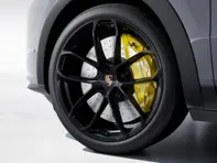 Front 22-inch GT Design Alloy wheel, in High Gloss Black. Porsche 9YA / 9YB Cayenne - 9Y3601025BA041, 9Y3601025AP041