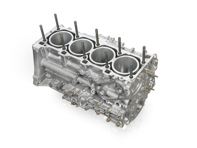 Crankcase without pistons. Porsche 968 3.0L - 94410096300