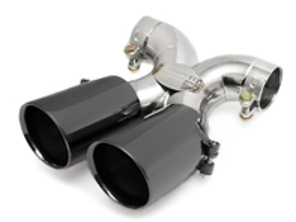 排气尾管黑色镀铬。保时捷 981 Boxster Spyder / 981C Cayman GT4 - 98111136160, 98111136161