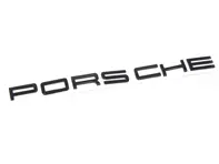 Targhetta posteriore «PORSCHE» in colore nero (lucido). PorscheMacan - 95B04480281041, 95B04480281