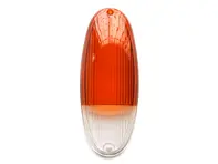 Indicator lens, front, Amber / Clear. Porsche 914 - 91463193710/1, 91463193710 - P14914, 1695451400