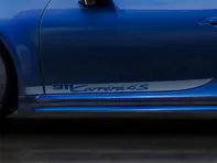 Model logo on side, 911 CARRERA 4. Porsche 992 (911) - 99204482027, 99204482027041, 99204482027V04, 9920448202724K, 9920448202784A