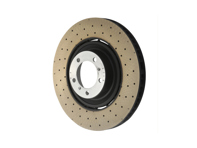 Brake disc rotor Front, Light Weight drilled, 408x36mm. Porsche 992.1 Carrera GTS / Turbo - 992615301T, 992615302T - PFL49215, PFR49216
